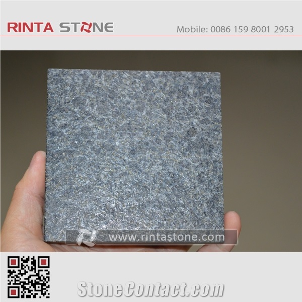 G684 Fuding Black Pearl Basalt China Natural Cheap Beauty Flamed Stone Slab Floor Wall Thin Tile