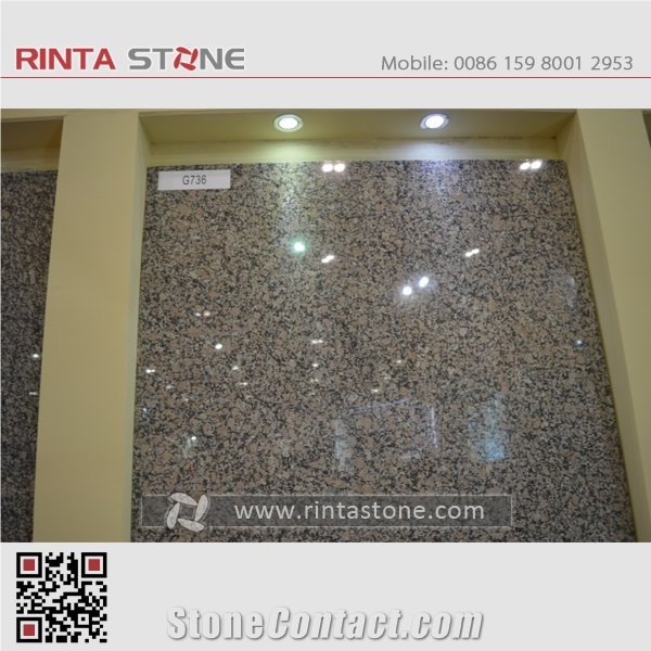 G736 Granite Lihua Red Nanhua Granite Small Big Flower Slabs Tiles Countertops Wall Flooring Kitchen Tops