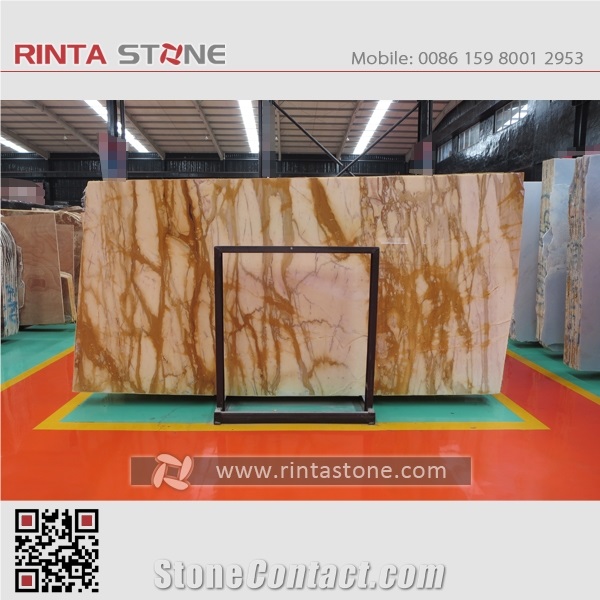 Golden Siena Yellow Gold Marble Slabs Tiles for Hotel Floor Covering Wall Cladding Tv Backgroud