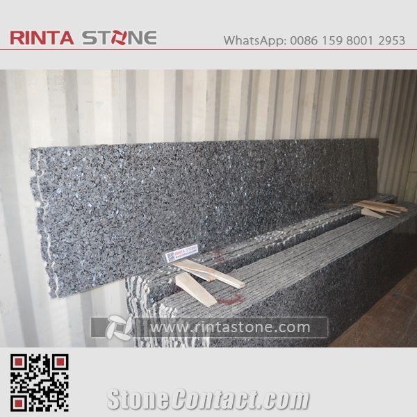 Lundhs Royal Blue Pearl Granite Norway Natural Luxury Marina Blue