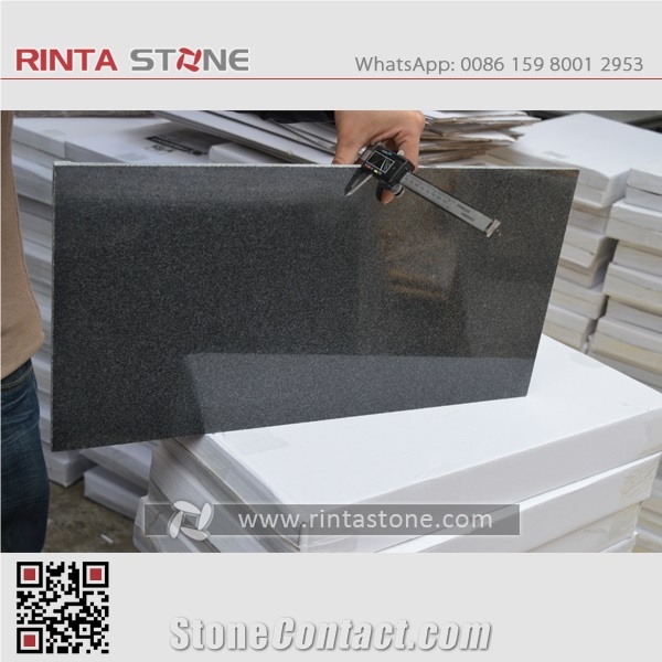 New G654 Natural China Dark Grey Granite Putian Black Big Slabs Floor Wall Thin Tiles