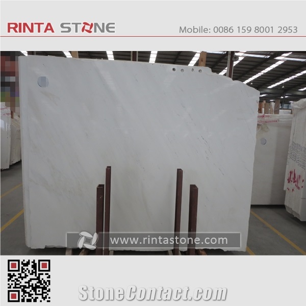 Sivec White Luxury Natural Pure Marble Big Gangsaw Slabs Tiles
