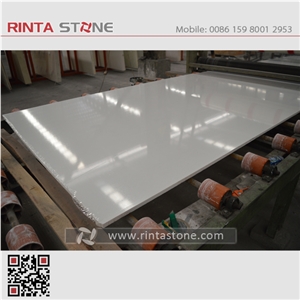 Snow Ice White Artificial Marble Stone Man Made for Kitchen Counter Washing Tops Slabs Tiles