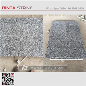 Spray White Granite G377 Breaking Waves Seawave Flower Grey Stone China Natural Cheap Polished Slab Wall Flooring Thin Tile