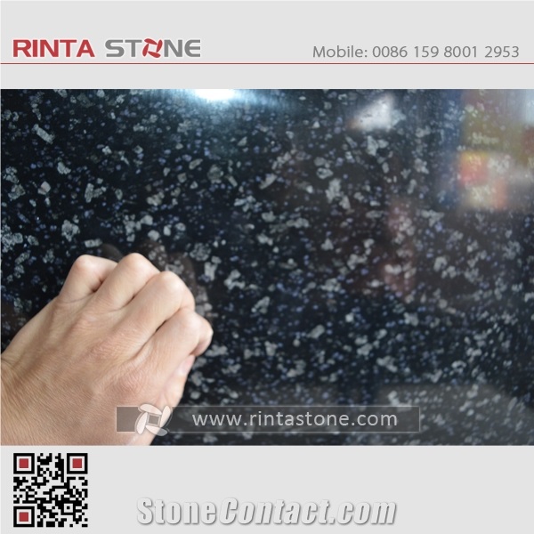 Starry Sky Blue Star Granite Platinum Black G702 Galaxy Slabs Wall Floor Covering Natural Stone Night Rose Highlights Ginga Vatas