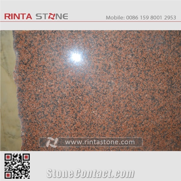 Tian Shan Red Granite Stone Slabs Tiles