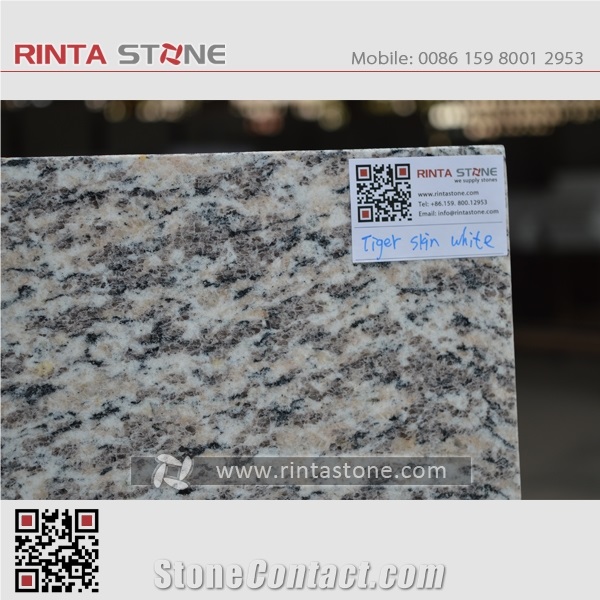 Tiger White Granite China Natural Cheap Building Material G723 Tiget Skin Slabs Tiles Floor Wall Cladding Skirting Kitchen Top Paver