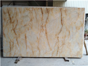 Polished Natural Stone China Quarry Manufactory Golden Yellow Onyx Slabs & Tiles, Exclusive Product, Wall and Floor Cladding Covering