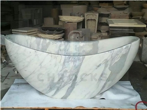 Volakas White Bathtub,Marble Bathtub,Stone Bathtub