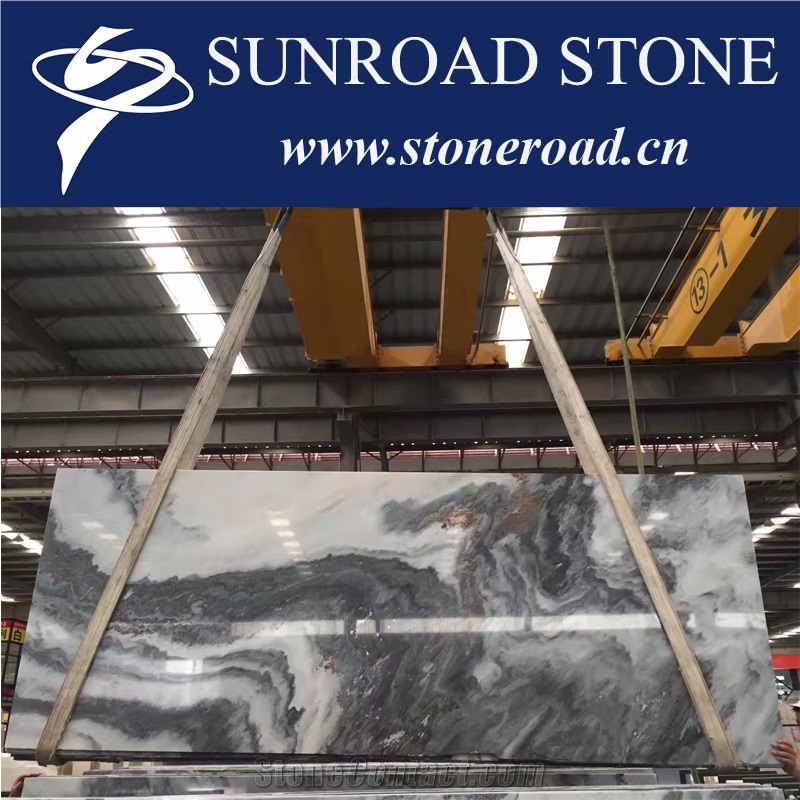 Chinese Landscape Painting Marble Slabs