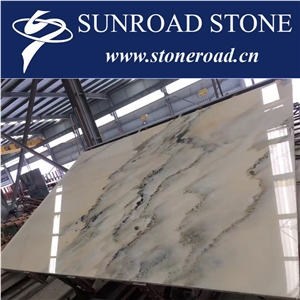 Landscape White Marble Slabs & Tiles, Chinese Landscape Painting Marble,Landscape White Marble Tile & Slab ,Landscape Painting Marble