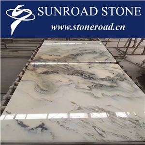 Landscape White Marble Slabs & Tiles, Chinese Landscape Painting Marble,Landscape White Marble Tile & Slab ,Landscape Painting Marble