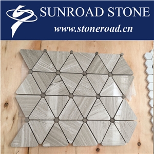 Marble Mosaic Design /Square & Triangle & Diamond & Irregular Mosaic Tile