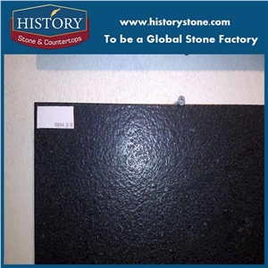 2017 China Hot Sale High Quality Natural Granite Stone Building Material, Leather China Black Pearl Granite Polishing Slabs and Tiles, Cut-To-Size