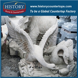 Animal Stone Sculptures for Custom Home Decoration , Granite Handcarve Western Statues for Sales
