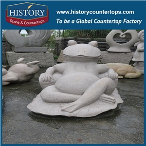 Animal Stone Sculptures for Exterior Decoration, Customized Design Granite Statues for Garden and Landscape