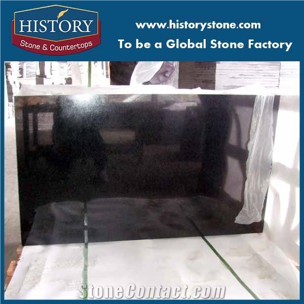 China Black G684 Black Pearl, Black Natural Granite Slabs and Tiles for Countertops, Vanity Tops, Wall Covering and Flooring Polished