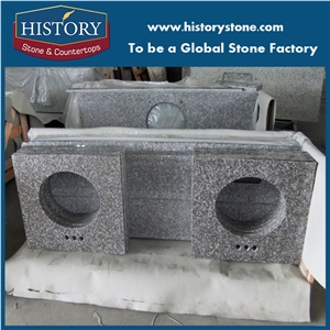 China Natural Stone Quarry Manufacture,Low Price Best Option to Buy G664 Bainbrook Brown Granite Vanity Tops with Polished Surface for Multi-Family Project