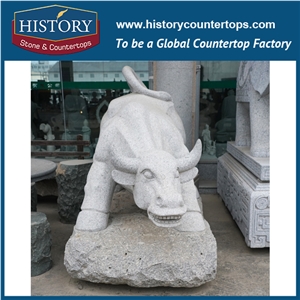 Chinses Supplier Best Selling Natural Stone for Outdoor Decoration, Handcarved Animal Status for Sales