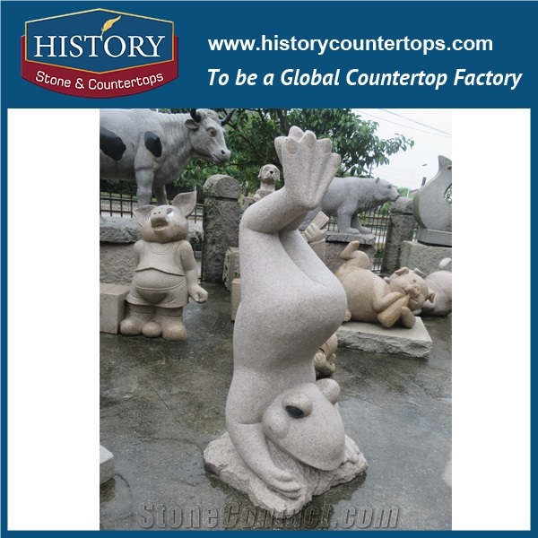 Directly from Own Factory Natural Stone Sculptures for Outdoor Decoration, Hot Selling Granite Animal Customized Design