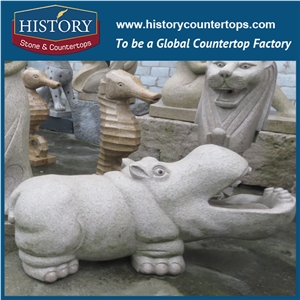 Garden Natural Stone Granite Animal Sculptures, Chinses Supplier Best Selling Animal Statues