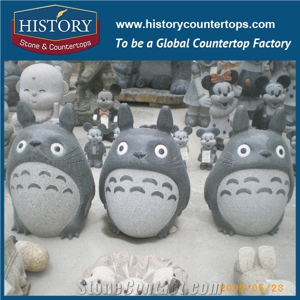 High Quality Natural Stone Statues with Customized Design for Home Decoration, Handcarved Animal Sculpture for Sales