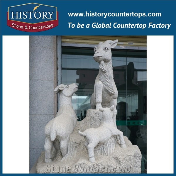 Historystone Animal Sculpures for Landscape in the Garden with Granite Stone