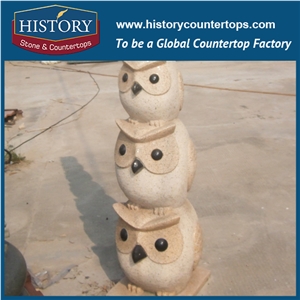 Historystone Cute Animal Landscape Sculptures in Garden Natural Granite