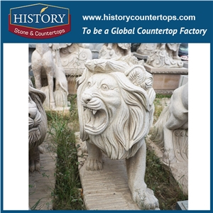Historystone Large Animal Sculptures in the Gardens with Exquisite Craft