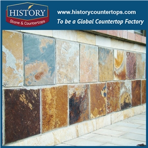 Historystone Rust Slate Wall/Floor Tiles Covering Outdoor and Indoor Withing French Pattern