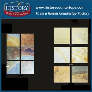 Historystone Rust Slate Wall/Floor Tiles is Natural Stone Flooring French Pattern
