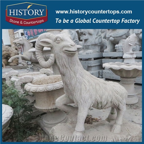 Historystone Strong Lion Animal Sculptures in Landscape Garden Western Statues