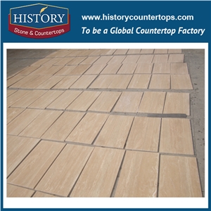 Historystone Travertine Slabs Cutting to Wall/Floor Tiles is Natural Stone Flooring and Wall Covering