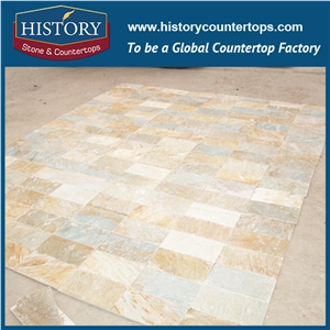 Historystone Yellow Slate Tiles Of Wall/Floor Tiles Coverings Design Different Size