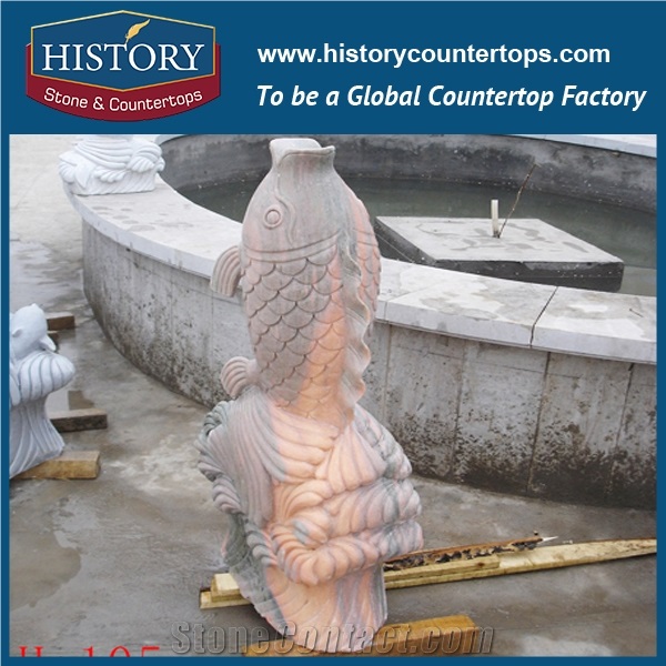 Natural Stone Garden Sculptures with Special Customized, Handcarved Stone Statues for Landscape