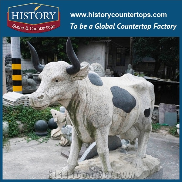 Natural Stone Statues for Home Decoration, Granite Animal Sculptures for Exterior Garden Deocration