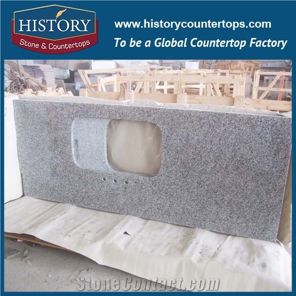 Polishing New Style in 20mm,30mm Kitchen Countertops,China Natural Granite Countertops Use for Kitchen Room or Bath Room,White Granite Countertops, G640 White Granite Kitchen Countertops