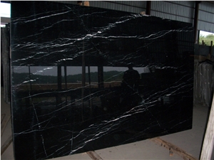 China Suppliers Black Marble Slabs Negro Vanity Marble Nero Marquina