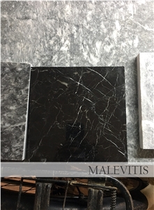 Black Volou Greek Marble Slabs & Tiles, Volos Black Marble Slabs & Tiles