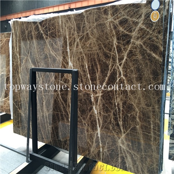 Brown Marble Big Slabs Wall & Floor Covering Tiles& Versailles Pattern
