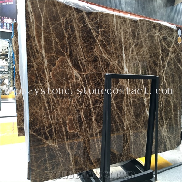 Brown Marble Big Slabs Wall & Floor Covering Tiles& Versailles Pattern