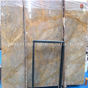 Gold Marble Slabs&Yellow Marble Tiles&Floor Covering
