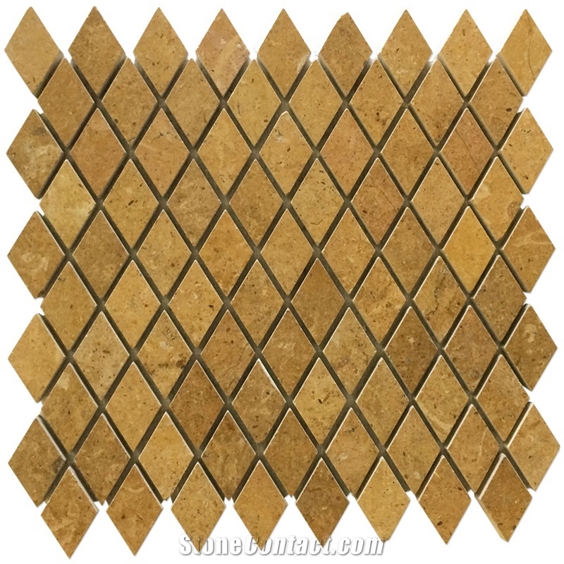 Inca Gold Limestone Mosaic Tiles