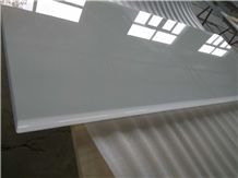 China Artificial White Stone,Mini Crystal White Polished Tiles/Slabs,Wall Cladding/Floor Covering/Landscaping/Water-Jet/Cut-To-Size/Building Projects