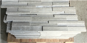 Wooden Grain Marble Mosaics with Up-And-Down Surface, Type No. Bc-M1014. Can Be Made Of White, Beige, Grey, Black Marble by Client’S Request