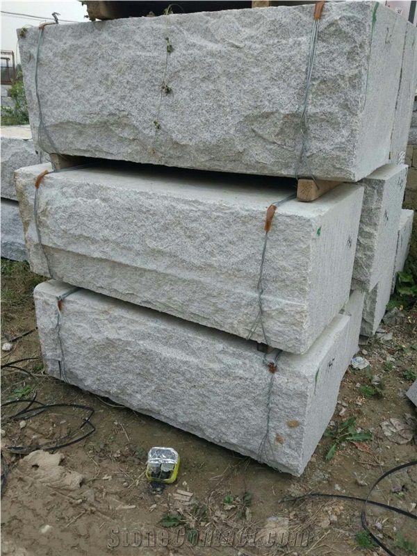 G359b White Light Grey Granite Retaining Wall Stone in Stock Low Prices