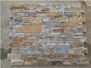 China Rust Slate,Rustic Stone Wall Cladding Tile, Inner and Exterior Environmental Decoration Panelings,Factory Natural Split Finish Stone Veneer