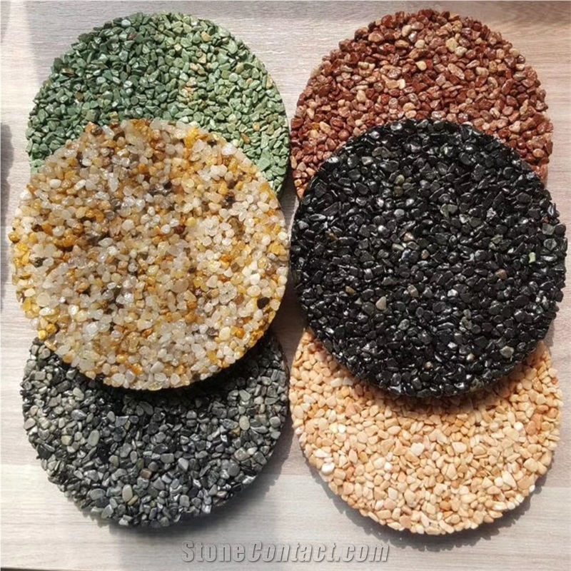 Colored Gravel for Landscaping