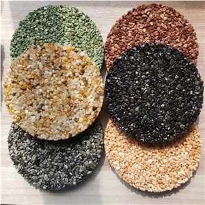 Colored Gravel for Landscaping