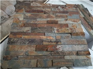 Exterior Rusty Wall Panels for Building,Natural Split Wall Cladding Panel Slate Stone Decoration,Rough Edges Veneer,Ledge Stone Culture Stone